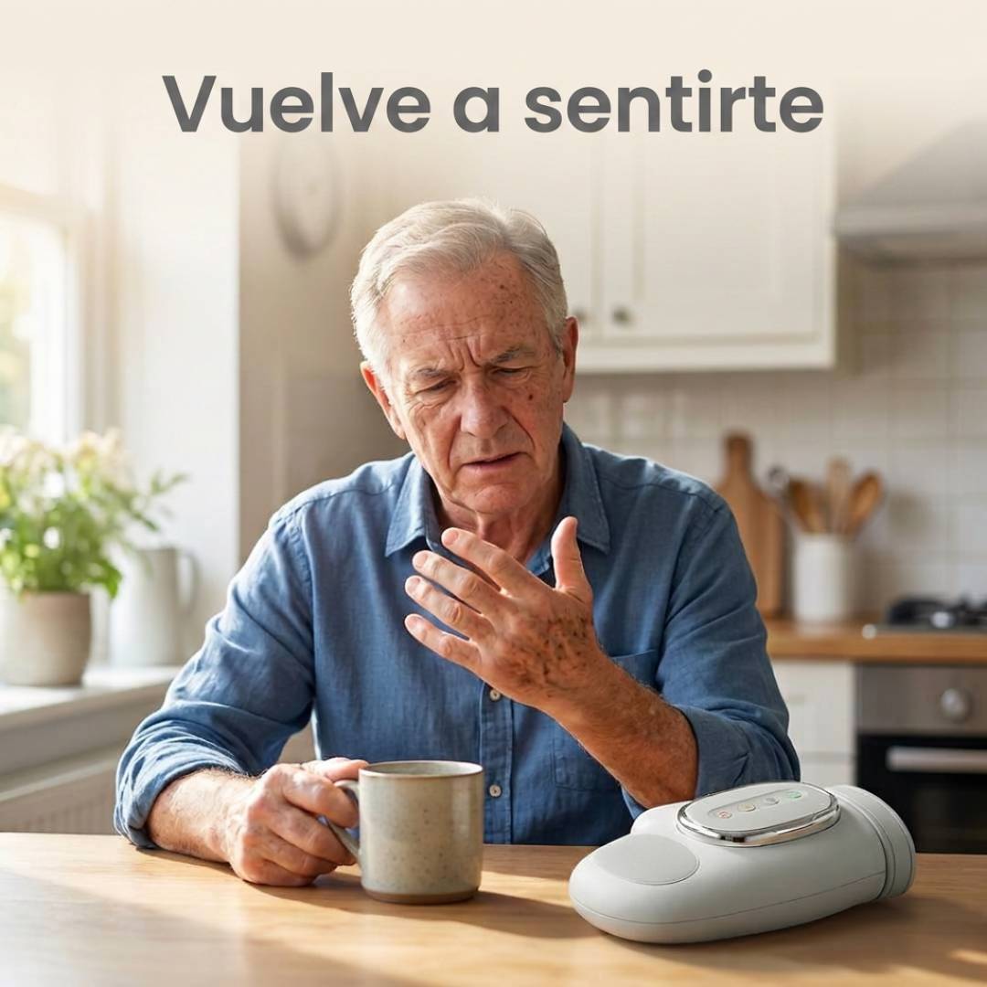 Vuelve a sentir tus manos normales en 15 min, sin esfuerzo.