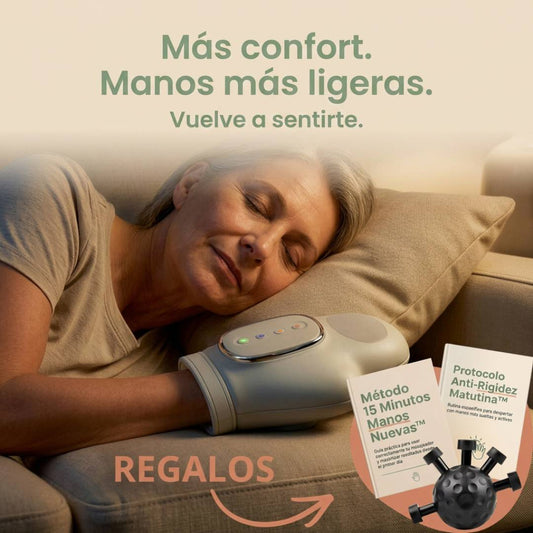 Vuelve a sentir tus manos normales en 15 min, sin esfuerzo.